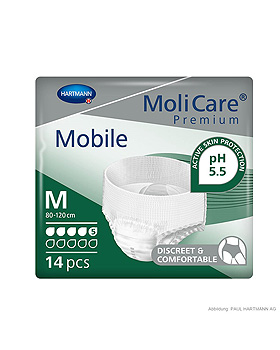 MoliCare Premium Mobile 5 Tropfen Inkontinenzslips Gr. M (14 Stck.), Hartmann, medishop.de