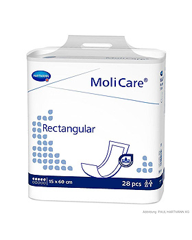 MoliCare Rectangular 5 Tropfen 15 x 60 cm, Maxi-Vorlagen (28 Stck.), Hartmann, medishop.de