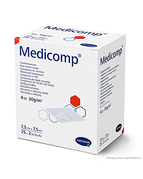Medicomp Vlieskompressen 5 x 5 cm, steril (25 x 2 Stck.), Hartmann, medishop.de