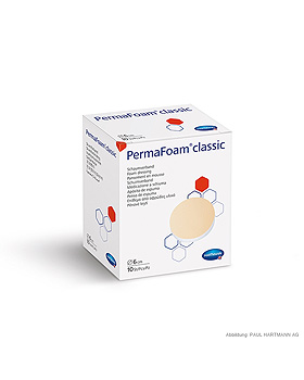 PermaFoam Classic Schaumverband steril,  6 cm (10 Stck.), Hartmann, medishop.de