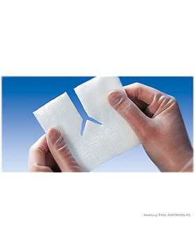 Peha Schlitzkompressen steril 8fach 7,5 x 7,5 cm (50 x 2 Stck.), Hartmann, medishop.de