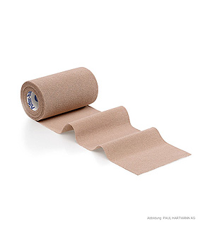 Ptter-haft Kurzzugbinde 5 m x 12 cm, hautfarben, Hartmann, medishop.de