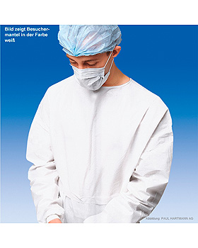 Foliodress S Besuchermantel steril blau, 112 cm lang, 48 Stck, Hartmann, medishop.de