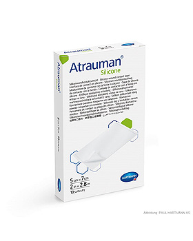 Atrauman Silicone Wundkontaktschicht steril, 5 x 7 cm (10 Stck.), Hartmann, medishop.de