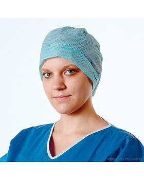 Foliodress cap Comfort Rondo Plus aqua OP-Hauben (100 Stck.), Hartmann, medishop.de