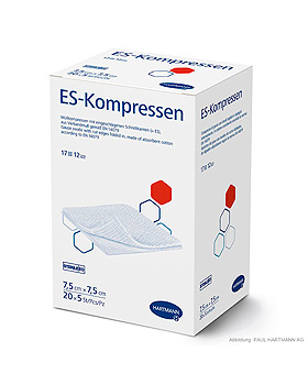 ES-Kompressen steril 12-fach 7,5 x 7,5 cm (20 x 5 Stck.), Hartmann, medishop.de