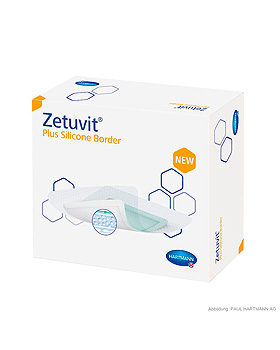 Zetuvit Plus Silicone Border Saugkompressen 20 x 25 cm (10 Stck.), Hartmann, medishop.de