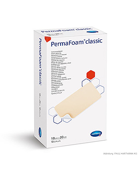 PermaFoam Classic Schaumverband steril, 20 x 10 cm (10 Stck.), Hartmann, medishop.de