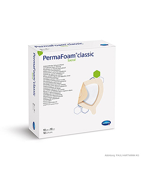 PermaFoam Classic sacral Schaumverband steril 18x18 cm (10 Stck.), Hartmann, medishop.de