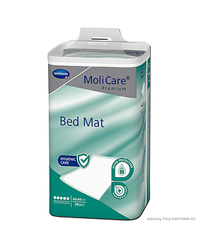 MoliCare Premium Bed Mat 5 Tropfen Krankenunterlagen 60 x 60 cm (30 Stck.), Hartmann, medishop.de