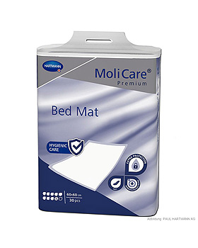 MoliCare Premium Bed Mat 9 Tropfen Krankenunterlagen 60 x 60 cm (30 Stck.), Hartmann, medishop.de