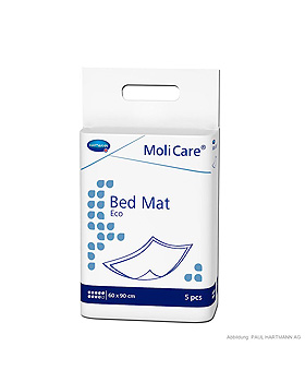 MoliCare Bed Mat Eco 9 Tropfen Krankenunterlagen 60 x 90 cm (5 Stck.), Hartmann, medishop.de