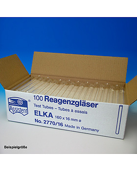 Reagenzgläser ELKA, normalwandig 160 mm x Ø 24 mm (50 Stck.), Karl Hecht, medishop.de