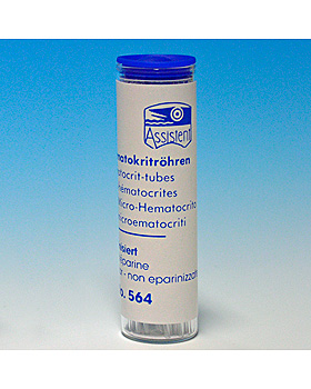 Einmal-Mikro-Haematokritkapillaren 75 mm, nicht heparinisiert (100 Stck.), Karl Hecht, medishop.de