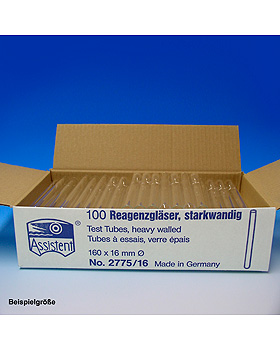 Reagenzglser starkwandig 160 mm x  16 mm (250 Stck.), 4 Packungen, Karl Hecht, medishop.de