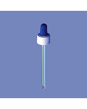 Pipettenmontur fr Tropfflasche 10 ml mit Saughtchen blau, Karl Hecht, medishop.de