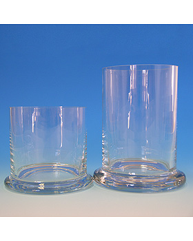 Glaszylinder mit Fu ohne Deckel ca. 15 x 10 cm , Karl Hecht, medishop.de