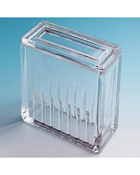 Objekttrgerkasten aus Glas, mit Deckel nach Hellendahl ohne Erweiterung,, Karl Hecht, medishop.de