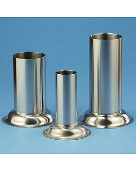 Thermometer-Zylinder ca. 100 x 50 mm aus Edelstahl, Karl Hecht, medishop.de