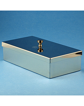 Edelstahl-Instrumentenschale mit Deckel, 20 x 10 x 5 cm, Karl Hecht, medishop.de