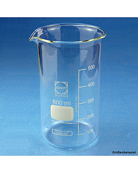 Becherglas mit Teilung 1000 ml hohe Form, Karl Hecht, medishop.de