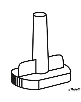 Zyto-Kammer mit Dichtung, PP, 1-fach 1 ml, 100 Stck, Hettich, medishop.de