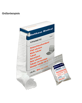 YPSINETZ Netzschlauchverband 25 m Gr. 4, Kopf/Kinderrumpf, Holthaus Medical, medishop.de
