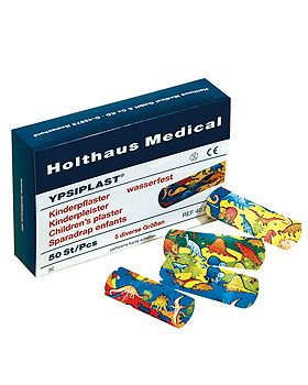 YPSIPLAST Kinderpflaster wasserfest (50 Strips), Holthaus Medical, medishop.de
