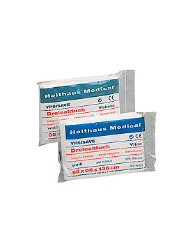 YPSISAVE Dreiecktuch, wei, Vlies, 96 x 96 x 136 cm, Holthaus Medical, medishop.de