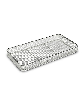 Siebschale 540 x 252 x 60 mm, mit Fallgriffen, Stapelrahmen,, Hupfer Metallwerke, medishop.de