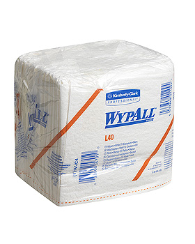 WYPALL L40 Wischtücher, 1-lagig, weiß, 30,5 x 31,8 cm (18 x 56 Bl.), Kimberly-Clark, medishop.de