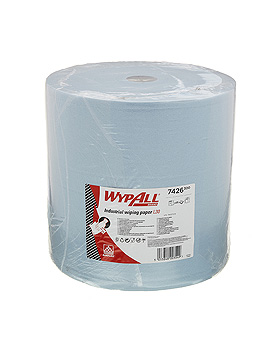 WYPALL Papierwischtücher Großrolle, 3-lagig blau 38 x 37cm (1 Rl. à 670 Bl.), Kimberly-Clark, medishop.de