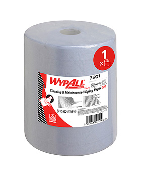 WYPALL L20 Wischtcher Grorolle 2-lagig blau 38 x 33cm (1 Rl.  500 Bl.), Kimberly-Clark, medishop.de