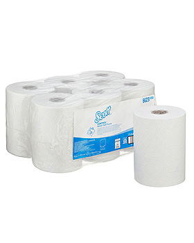 SCOTT Control Slimroll Rollenandtcher 1-lagig, wei, 19,8 cm x 165 m (6 Rl.), Kimberly-Clark, medishop.de