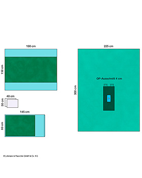 Raucodrape PRO Extremitten-Set Hand/Fu, steril (17 Sets), Lohmann und Rauscher, medishop.de