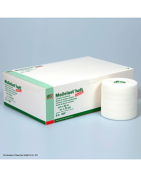 Mollelast haft latexfrei Fixierbinden weiß, 20 m x 6 cm (6 Stck.), Lohmann und Rauscher, medishop.de