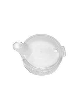 Schnabelbecher Oberteil 12 mm opak transparent, 5 Stck, Walch, medishop.de