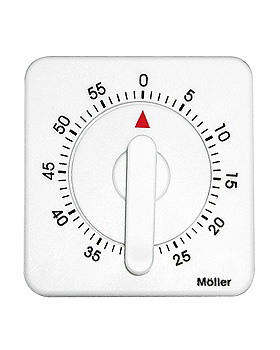 Laborwecker wei 60 Min. mit Wandaufhngung, ratiomed, medishop.de