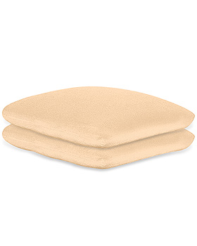 Kissenbezge Frottee beige, 40 x 40 cm, mit Reiverschluss (2 Stck.), ratiomed, medishop.de