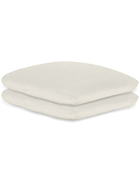 Kissenbezge Frottee silbergrau, 40 x 40 cm, mit Reiverschluss (2 Stck.), ratiomed, medishop.de