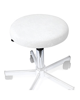 Hockerbezug Frottee wei fr Hocker 40 bis 45 cm , ratiomed, medishop.de