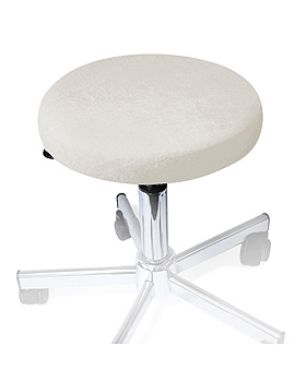Hockerbezug Frottee silbergrau fr Hocker 40 bis 45 cm , ratiomed, medishop.de