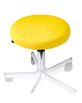 Hockerbezug Frottee gelb fr Hocker 40 bis 45 cm , ratiomed, medishop.de
