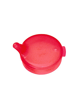 Schnabelbecher Oberteil 4 mm rot transluzent, 5 Stck, Walch, medishop.de