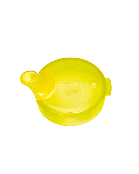 Schnabelbecher Oberteil 12 mm gelb transluzent, 5 Stck, Walch, medishop.de