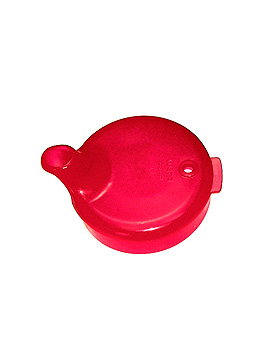 Schnabelbecher Oberteil 12 mm rot transluzent, 5 Stck, Walch, medishop.de