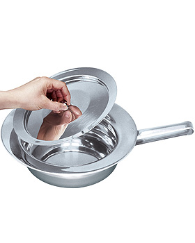 Stechbecken mit Flachgriff und Deckel fr Erwachsene -Standard-, ratiomed, medishop.de