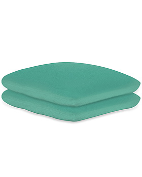 Kissenbezge Frottee jade, 40 x 40 cm, mit Reiverschluss (2 Stck.), ratiomed, medishop.de