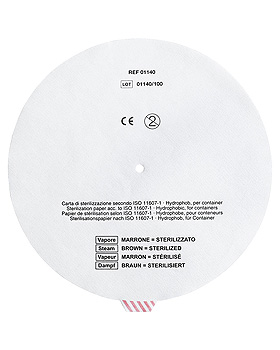 Container-Rundfilter  19 cm, mit Dampf-Indikator (500 Stck.), STERIS, medishop.de