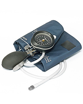 DuraShock Blutdruckmessgert DS55 schwarz,  50 mm, verchromt, 1-Schlauch,, WelchAllyn, medishop.de